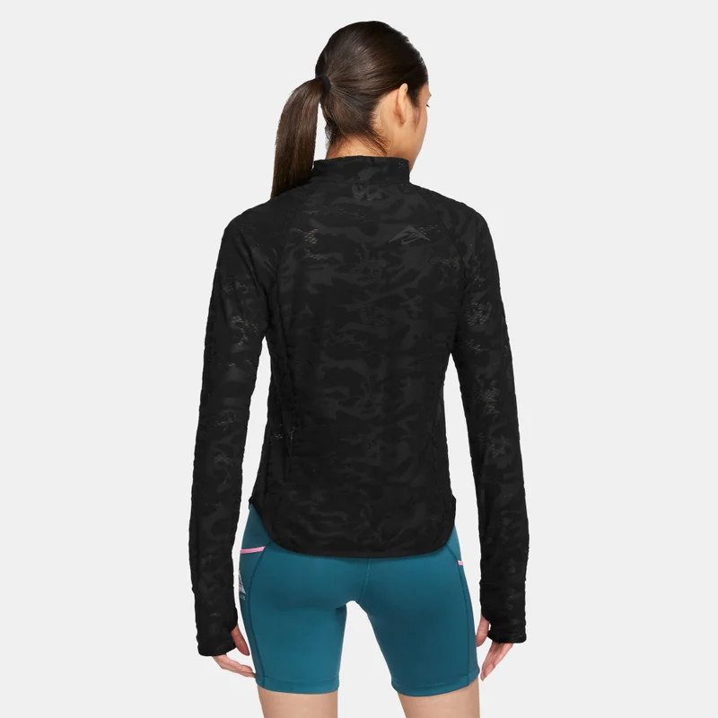 Nike Women's Dri-FIT 1/4-Zip Mid Layer Trail T-Shirt